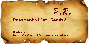 Prettenhoffer Renátó névjegykártya