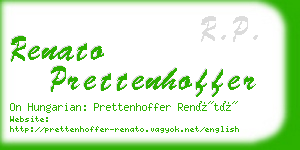 renato prettenhoffer business card